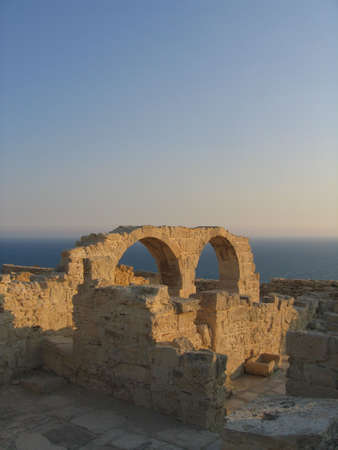 Ancient Arches, Kourion, Cyprusの写真素材