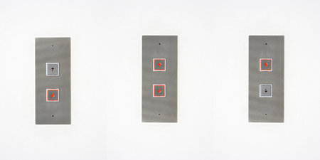 Elevator Button up and downの写真素材