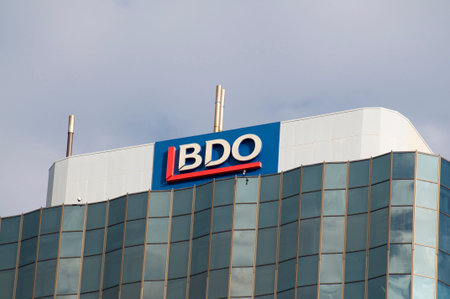 Brisbane, Queensland, Australia - 21st January 2020 : BDO logo hanging on a building in Brisbane....