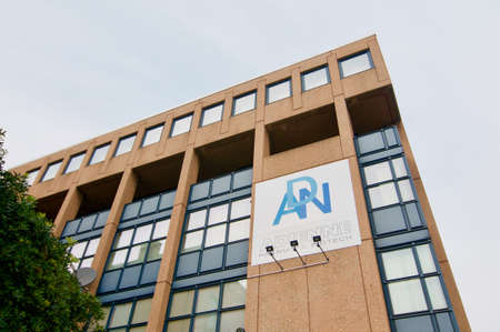 Lugano, Switzerland - 9th March 2021 : Adienne Pharma & Biotech SA headquarters building in Lugano, Switzerland. Adienne Pharma & Biontech company will manufacture the Sputnik V vaccine for europeのeditorial素材