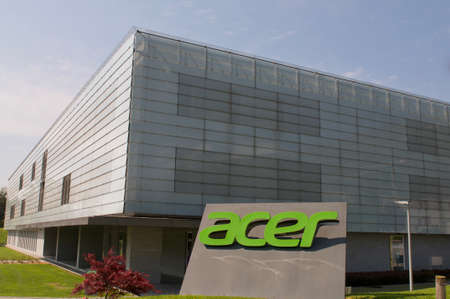 Bioggio, Ticino, Switzerland - 25th April 2021: View of the Acer Europe headquarters building in Bioggio, Switzerland.is a Taiwanese multinational hardware and electronics corporationのeditorial素材