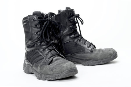 Zippered jump boots worn by paramedics and EMT's.