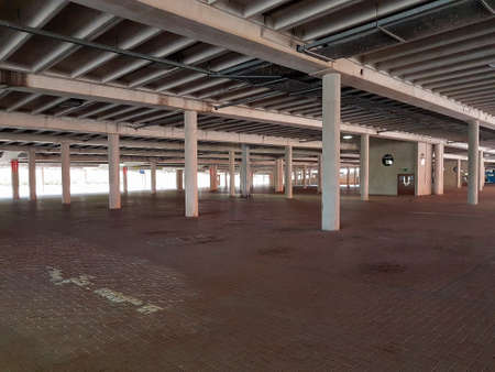 Manchester, England, United Kingdom - 04/02/2020: Trafford Centre empty lower car park due to coronavirus (COVID-19).のeditorial素材