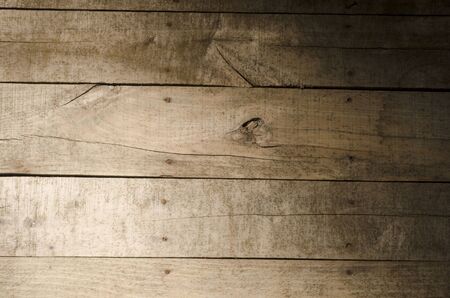 Aged wood slat wallの写真素材