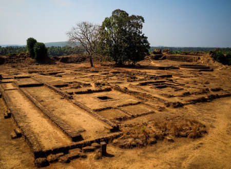 Old ruins of Mirjana fort near Gokarna, Karnataka, India.の写真素材