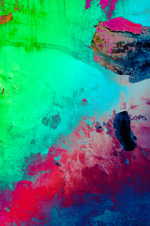Grunge background wall texture. Colorful paint style.の写真素材