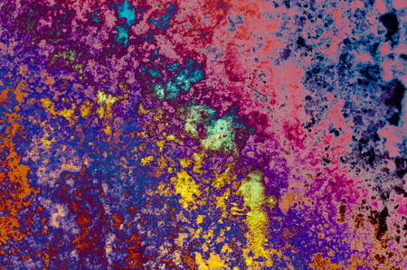 Grunge rainbow style abstract background wall texture.の写真素材