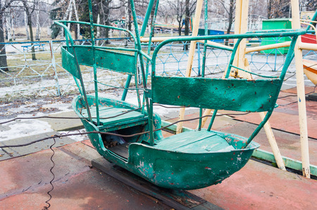 Abandoned amusement parkの写真素材