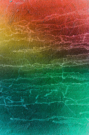 Grunge wall colored background texture in rainbow style