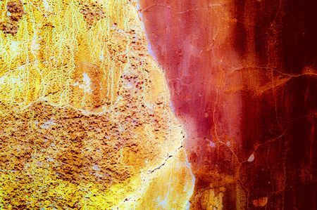 Rainbow style grunge background wall textureの写真素材