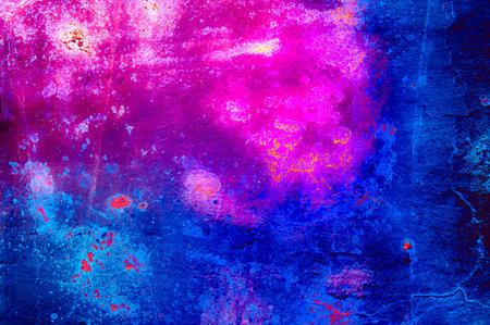 Grunge color wall background texture in rainbow style