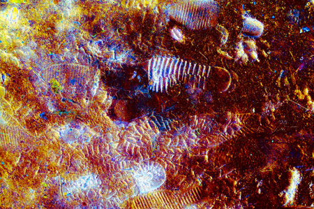 Abstract footprints background