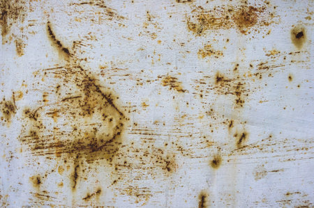 Old rusty painted metal surface