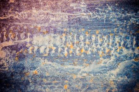 Abstract background on the metal surface