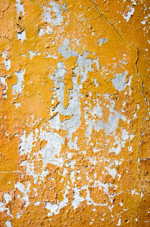 Old wall grunge textures backgrounds with cracks and peeling paintの写真素材