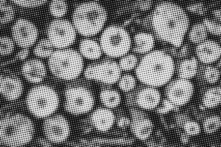 Abstract monochrome halftone pattern.