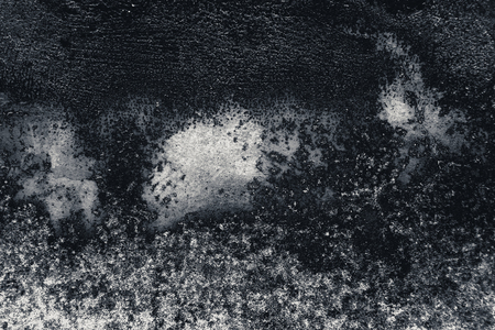 Cracked and peeling old wall background. Classic grunge monochrome textureの写真素材