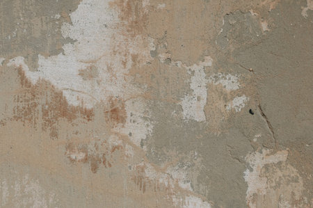 Cracked and peeling paint old wall background. Classic grunge texture