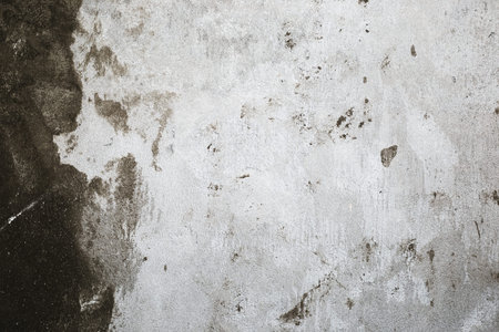 Wall background after plaster with cement-sand mortar. Place for text.