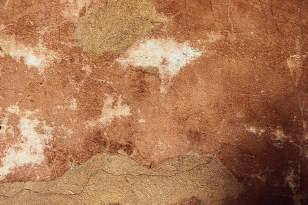 Cracked and peeling paint old wall background. Classic grunge texture