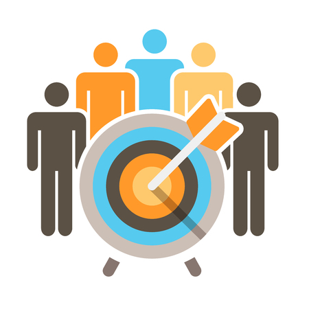 People Working Together to Fund Different Online Ideas with Money Icon Setのイラスト素材