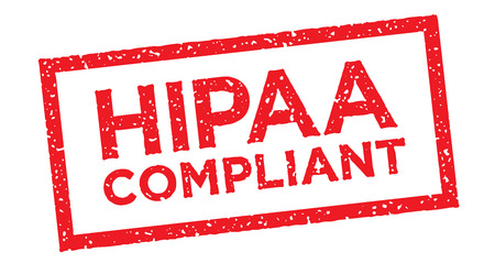 HIPAA Compliance Icon Graphic Rubber Stampのイラスト素材