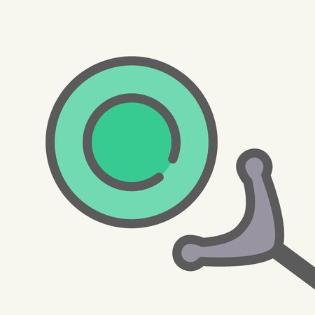 Shuffleboard Crossed Cue Sticks and Disksのイラスト素材