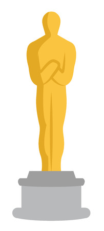 Generic Golden Man Trophy Graphic on a Standのイラスト素材