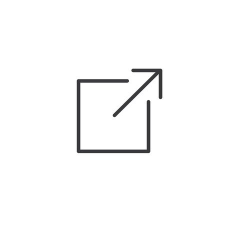 External Link Icon - user will know they are leaving the app to visit an external websiteのイラスト素材