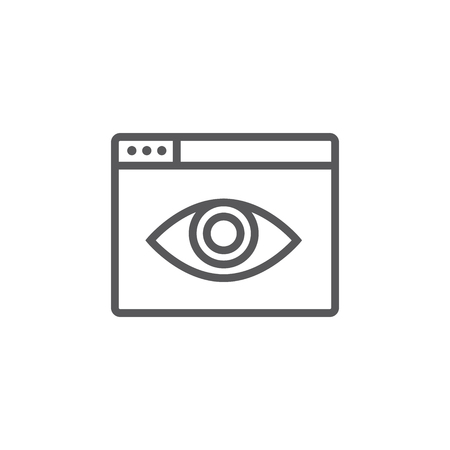 Privacy mode icon with security featureのイラスト素材