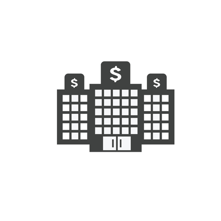 Healthcare costs and expenses showing concept with hospitalのイラスト素材