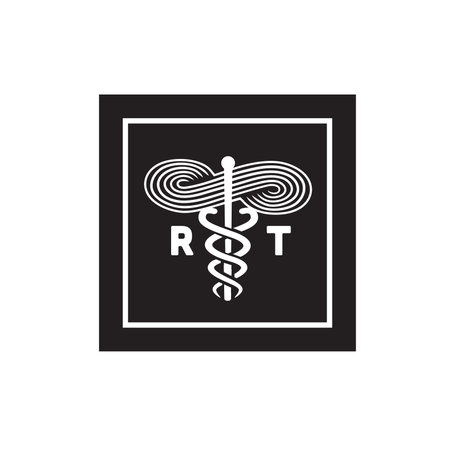 Respiratory Therapist Medical Symbol Iconのイラスト素材