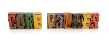 Core Values Wood Block Letter Set