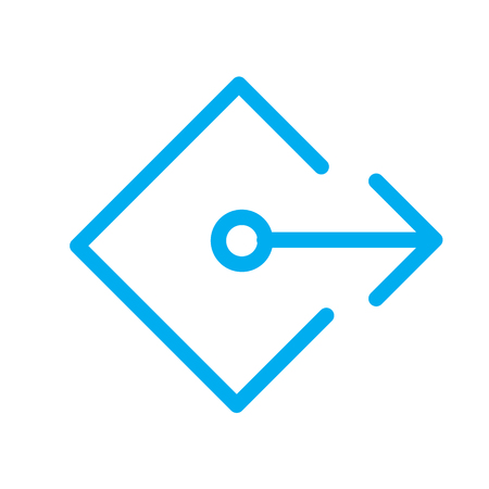 External Link Icon : Shows a user that they'll be leaving an app for a websiteのイラスト素材