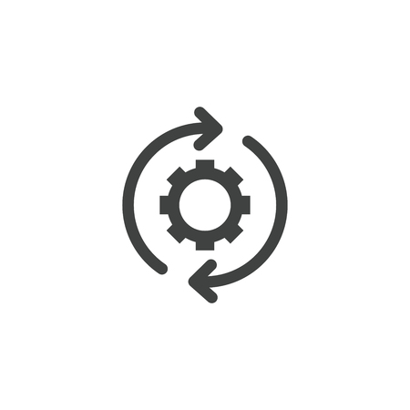 Time Management Icon w Deadline, Hurry, and Punctual Symbolismのイラスト素材