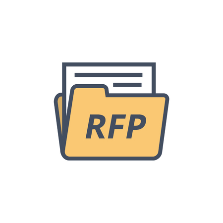 RFP Icon - request for proposal concept - ideaのイラスト素材