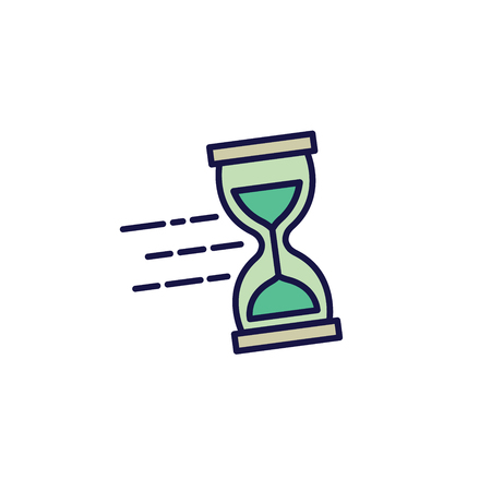 Time Management Icon w Deadline, Hurry, and Punctual Symbolismのイラスト素材