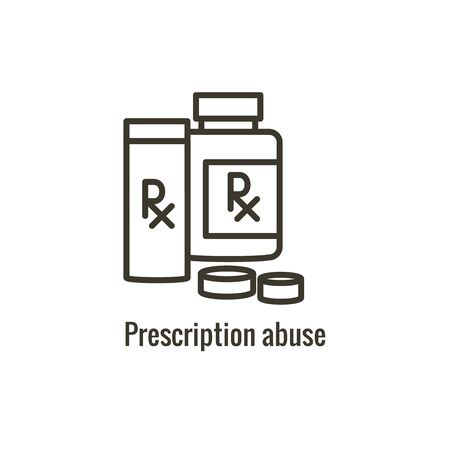 Drug and Alcohol Dependency Icon showing drug addiction imageryのイラスト素材