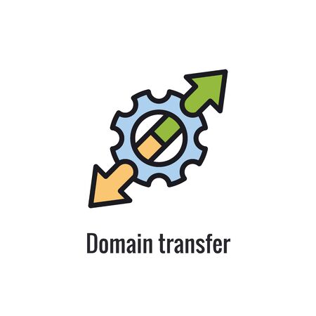 Website Data Transfer Icon - arrow imagery of transferのイラスト素材