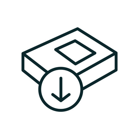 Ebook digital download icon w book and arrowのイラスト素材