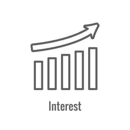 Investment - Banking Icon showing increase in amountのイラスト素材