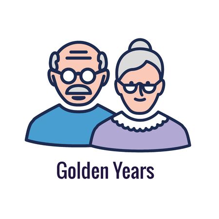 Generational - Retirement Icon set showing considerations for retirementのイラスト素材