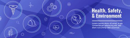 Health Safety and Environment Icon Set & Web Header Banner
のイラスト素材