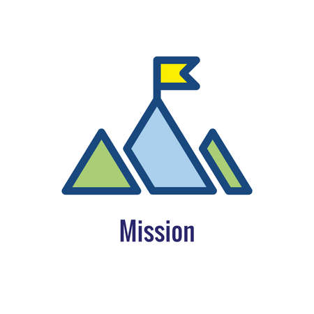 Mission icon to use with Core Values & Mission Statementsのイラスト素材