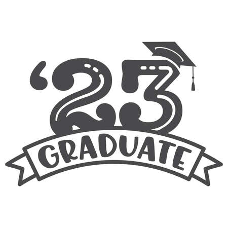 Class of 2023 Graduation - Graduating Senior Class of 2023のイラスト素材
