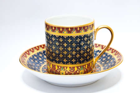 Benjarong, thai style tea cup の写真素材