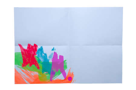 Water color on old paper texture backgroundの写真素材