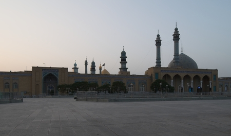 Qom in the morning.The holy shrine in Qom city of Iranの写真素材