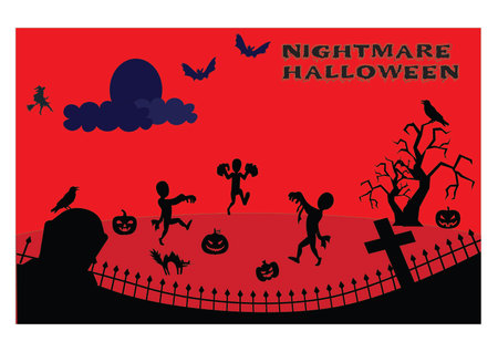 This Halloween background image can be used or used in all media.の写真素材