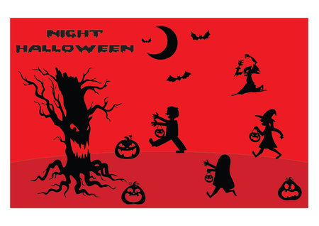 This Halloween background image can be used or used in all media.の写真素材
